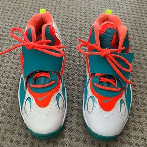 Nike Air Speed Turf Training Size 7Y White Teal Bright Mango Shoes